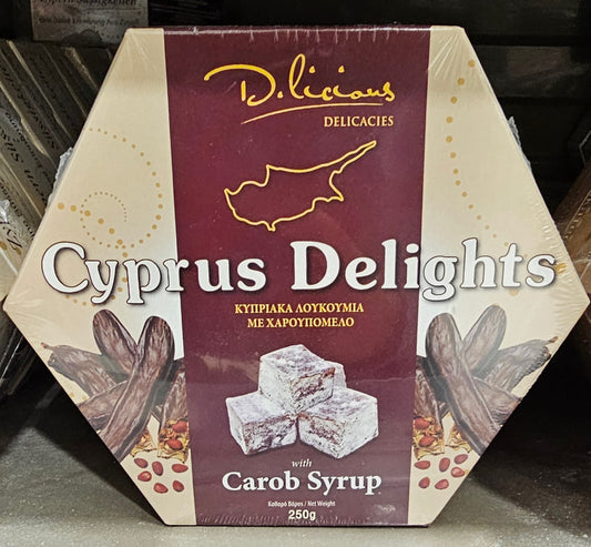 Cyprus delights - Loukoumi with carob syrup -  250 g