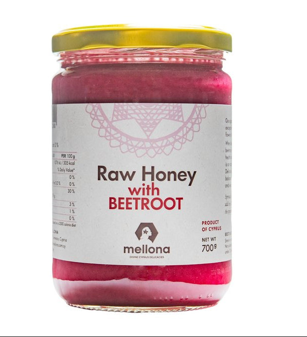 Mellona Raw honey with Beetroot 700 g