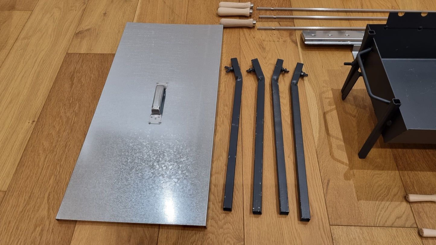 Cyprus foukou Barbeque triangle style - Cyprus Charcoal Barbeque Rotisserie