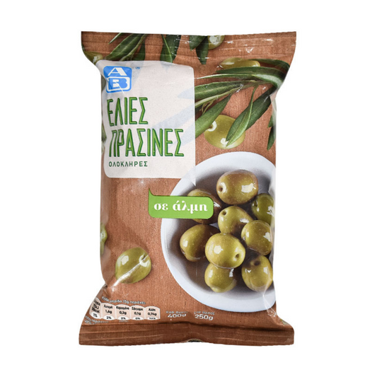 AB Whole Green Olives in Brine 250 g