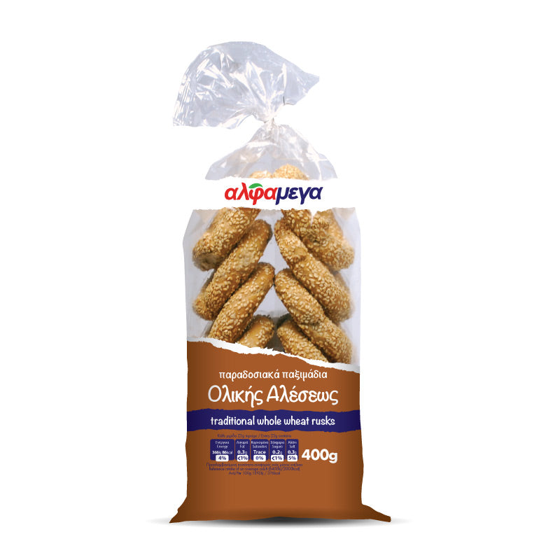 Alphamega Traditional Whole Wheat Rusks 400 g