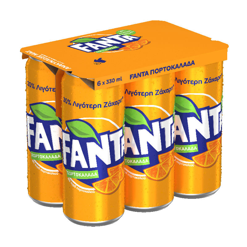 FANTA orange Soda - 6 x 330 ml cans