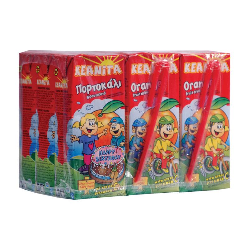 Keanita Orange Fruit Drink 9x250 ml buy online from Cyprus