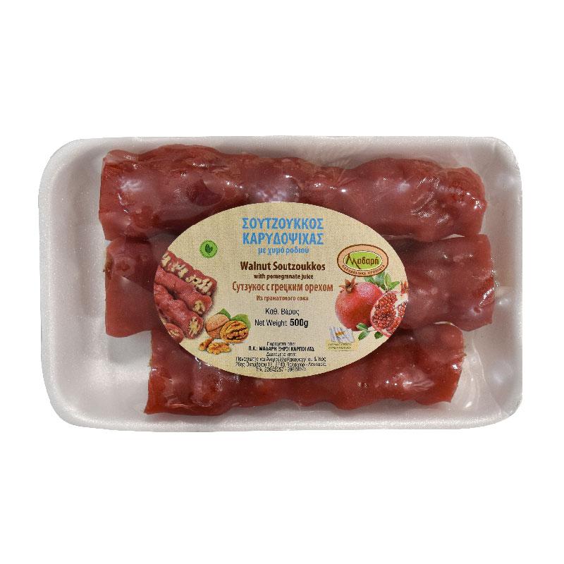 Soutzoukkos with Pomegranate Juice & Walnuts