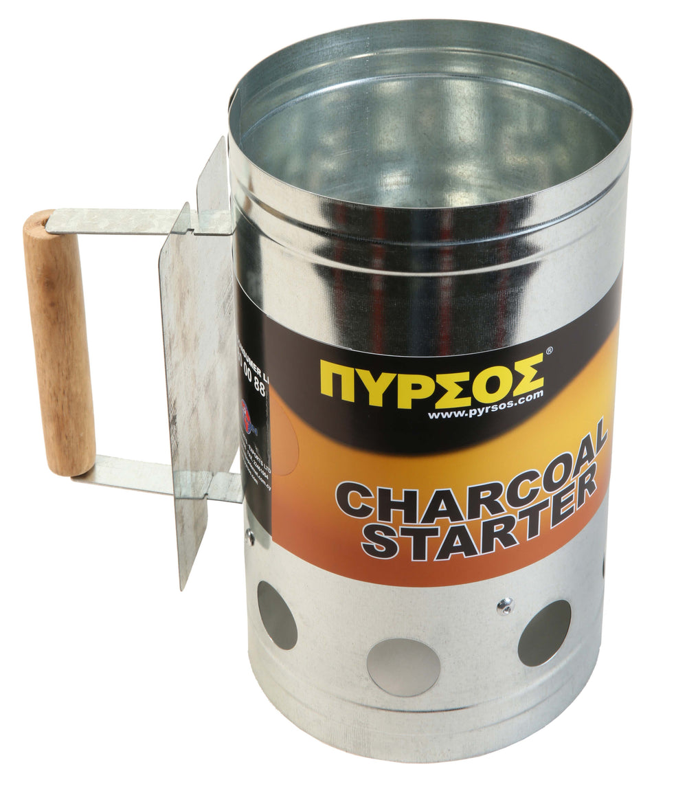 Charcoal starter for Cyprus grill foukou