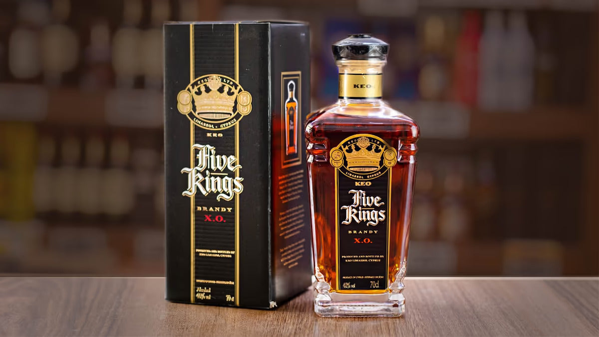 KEO Five Kings Brandy from Cyprus - 700ml