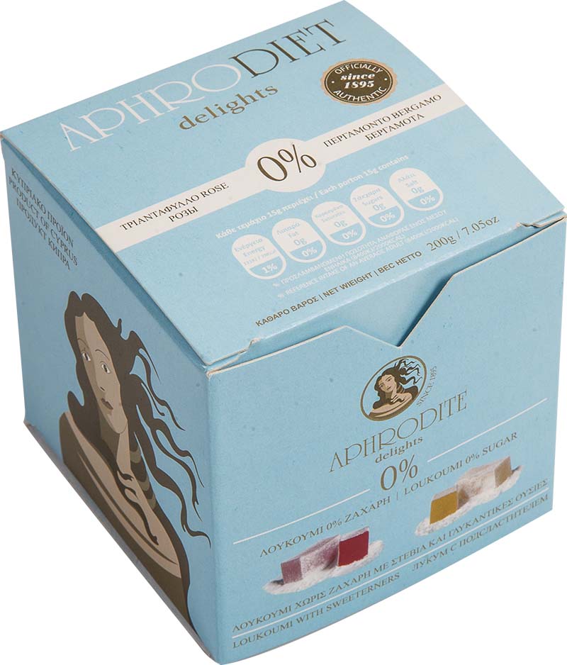 Loukoumi Aphrodite delights - Sugar Free 0% - 200gr