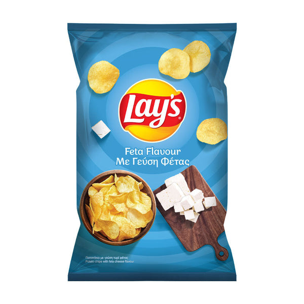 Lay's Greek Feta Cheese flavour crisps from Cyprus