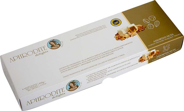 Aphrodite Delights loukoumi boxes in assorted flavours