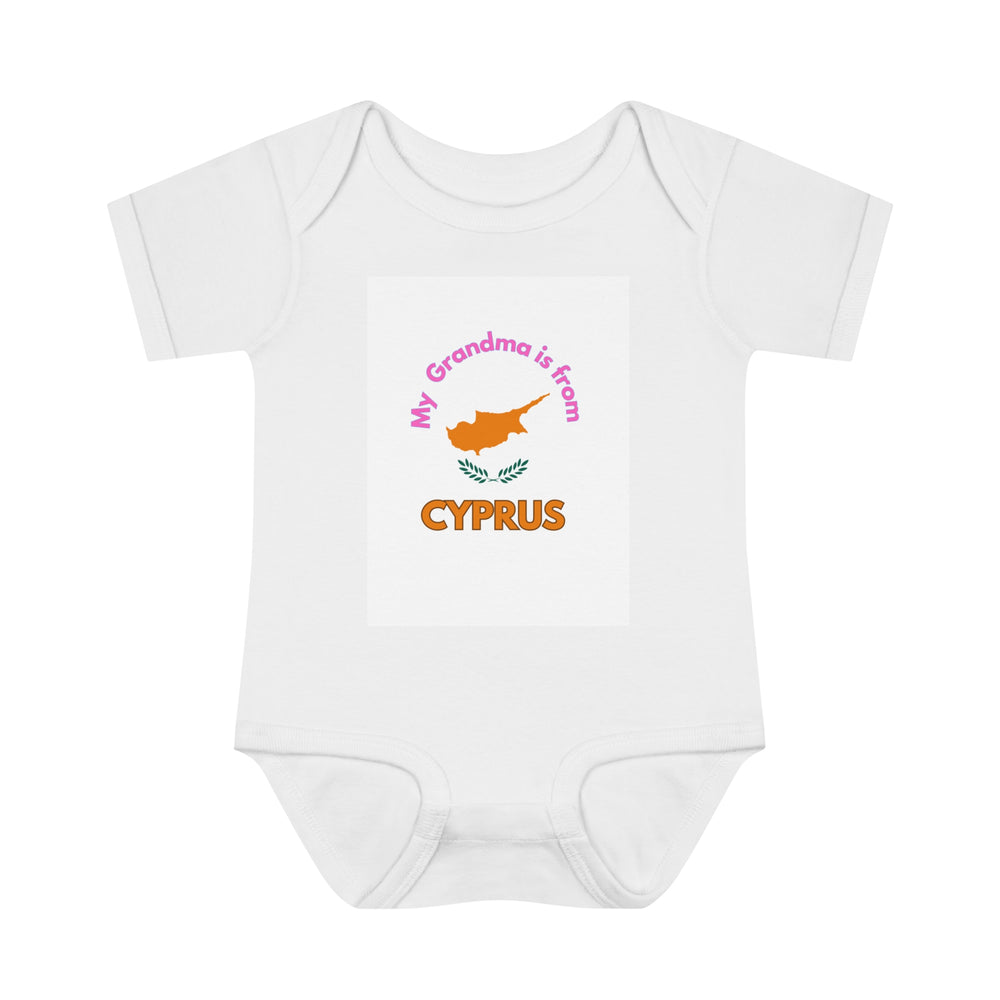 My Grandma is from Cyprus - Infant Baby Rib Bodysuit