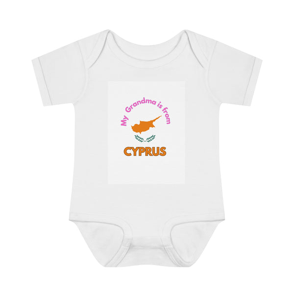 My Grandma is from Cyprus - Infant Baby Rib Bodysuit