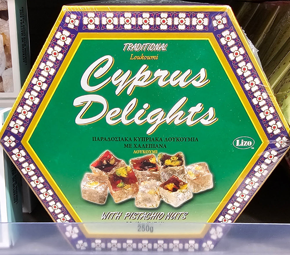 Cyprus delights - Loukoumi with pistachio nuts -  250 g
