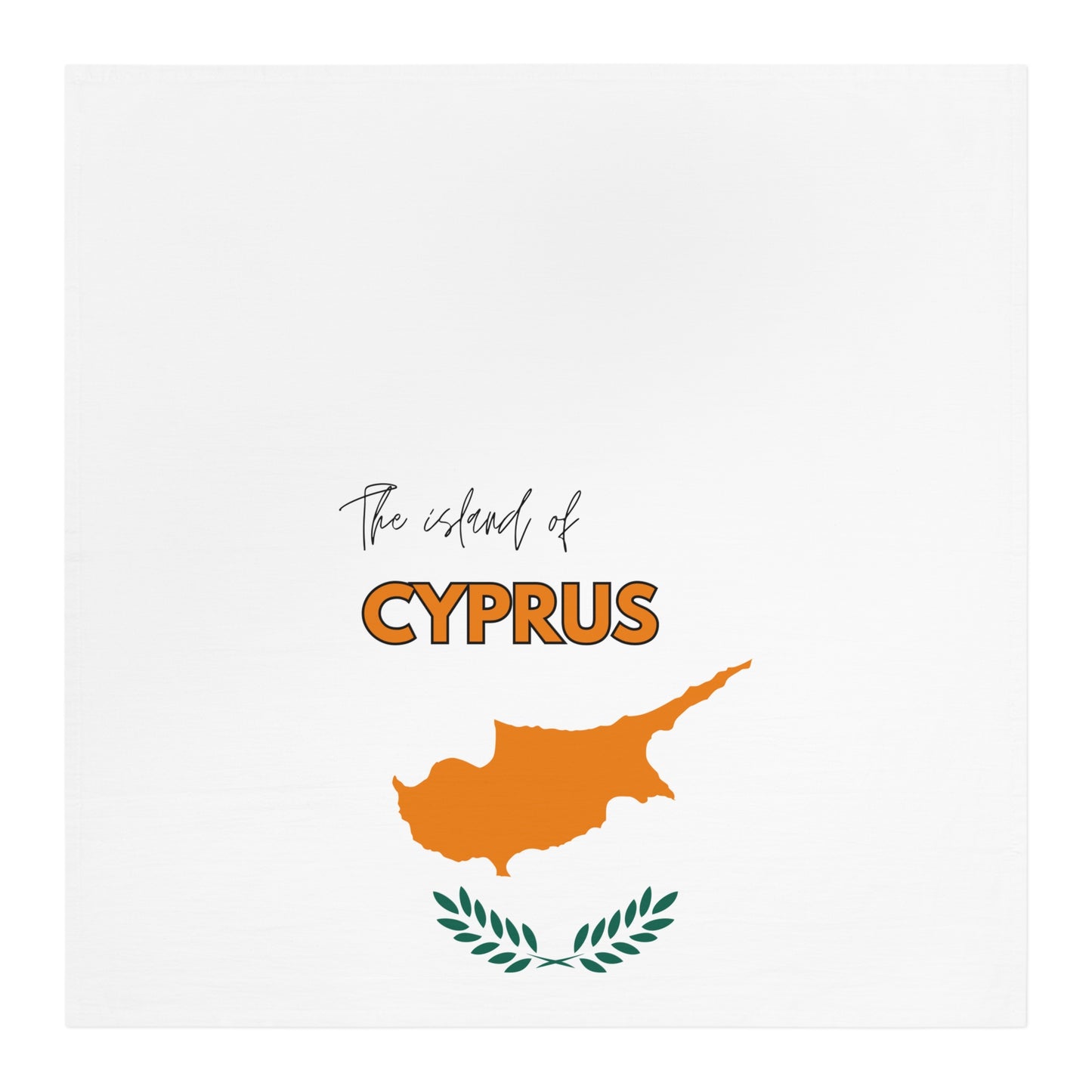 The Island of Cyprus Tea Towel
