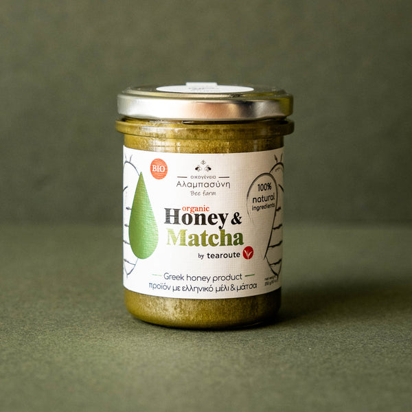 Organic product with Honey & Matcha 250g