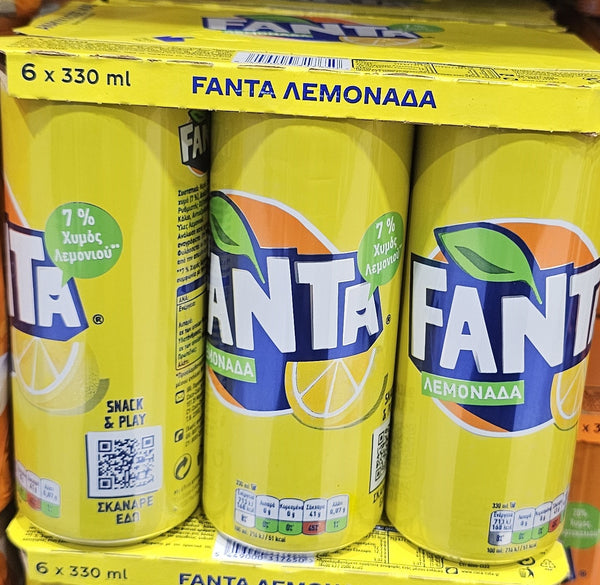 FANTA Lemonade Soda from Greece