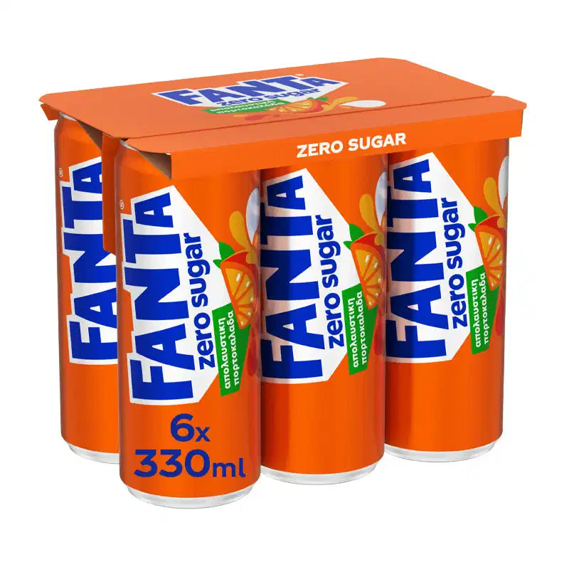 Fanta Zero Orange 6x330 ml from Greece