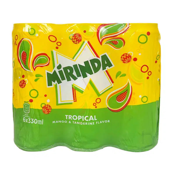 Mirinda Tropical with Mango & Tangerine Flavour 6 x 330 ml from Greece
