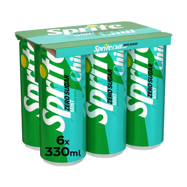 Sprite Chill Zero Sugar with Mint, Lemon-Lime 6 x 330 ml from Greece