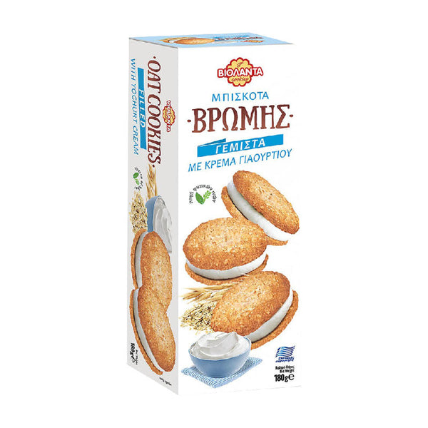 Violanta Oat Biscuits Filled with Yoghurt Cream 180 g