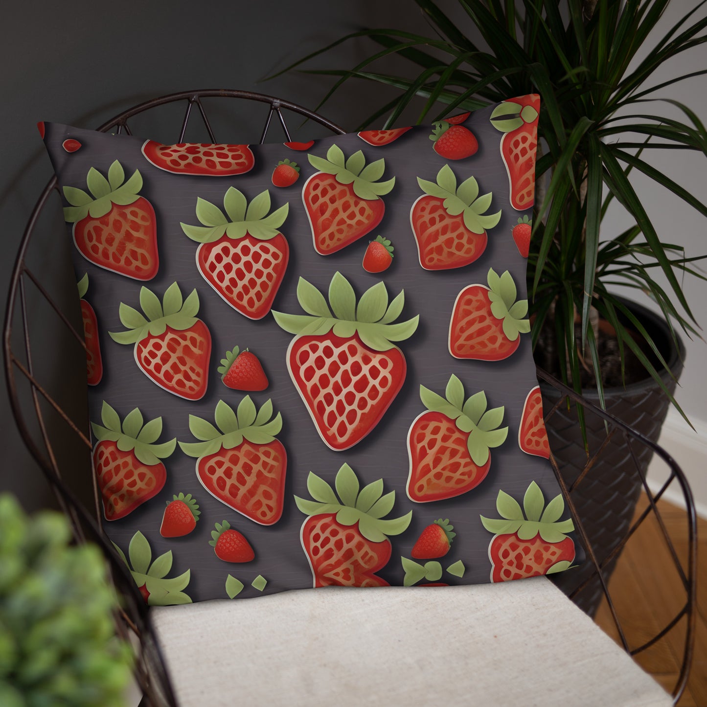 Strawberries from Cyprus Basic Pillow