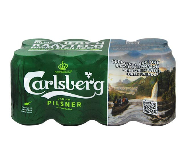Carlsberg beer 8 x 330ml - Made in Cyprus