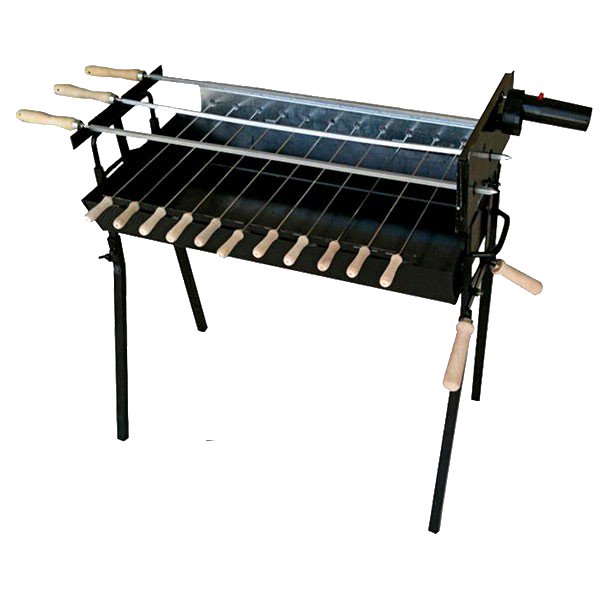 Cyprus foukou Barbeque straight style - Cyprus Charcoal Barbeque - Black