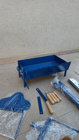 Charcoal Grill Cypriot Foukou Blue 50 Χ 32 x 60 cm