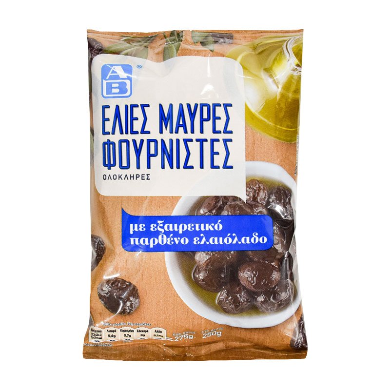 AB Baked Black Olives in Extra Virgin Oil 250 g
