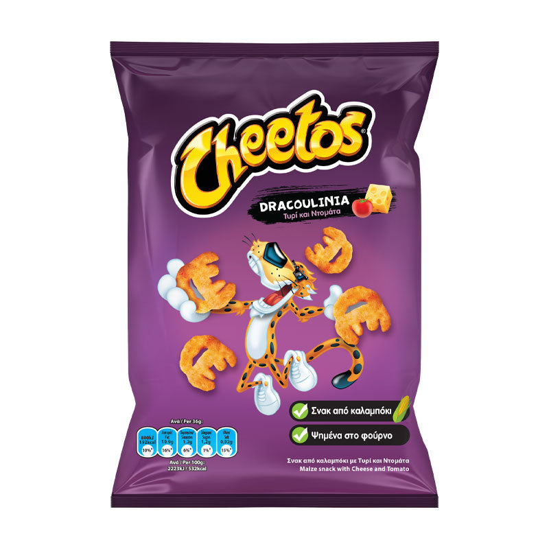 Cheetos Dracoulinia Corn Snacks with Cheese & Tomato 90 g buy online from Cyprus