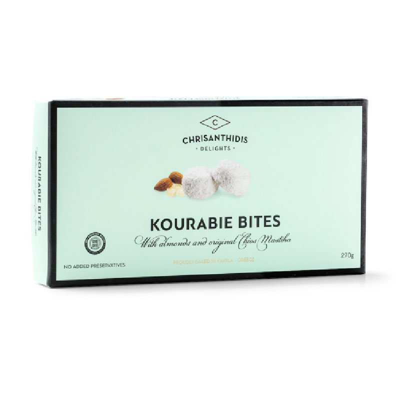 Chrisanthidis Kourambie Bites with Almonds & Original Chios Mastic 270 g