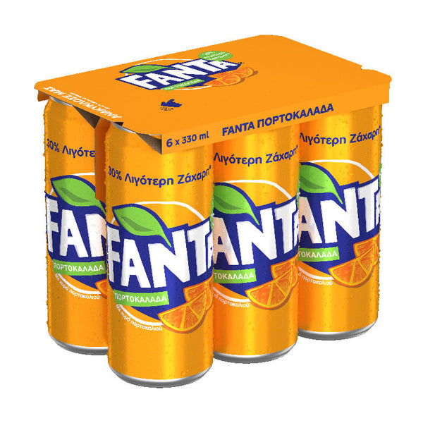 FANTA orange Soda - 6 x 330 ml cans
