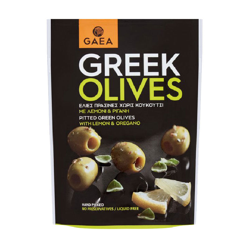 Gaea Pitted Greek Olives with Lemon & Oregano 150 g buy online from Cyprus