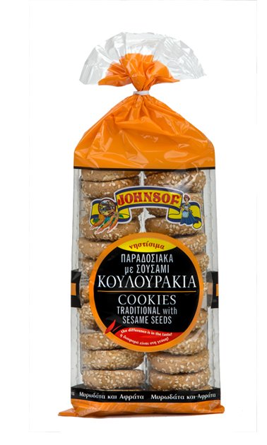 Johnsof Cookies Traditional With Sesame Seeds 250 g – Products from Cyprus