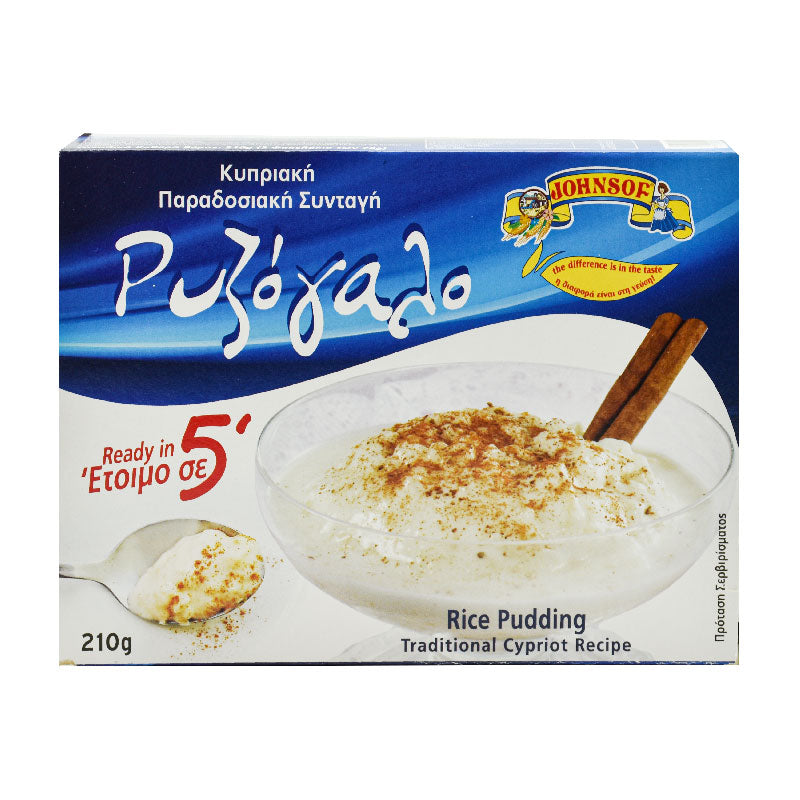 Johnsof Rice Bars Johnsof Rice Pudding 210 g – Products from Cyprus