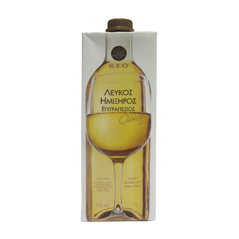 KEO Table Wine Medium Dry White 750ml from Cyprus