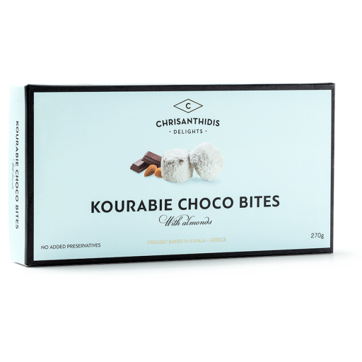 Chrisanthidis Kourabie Choco Bites with Almonds 270 g