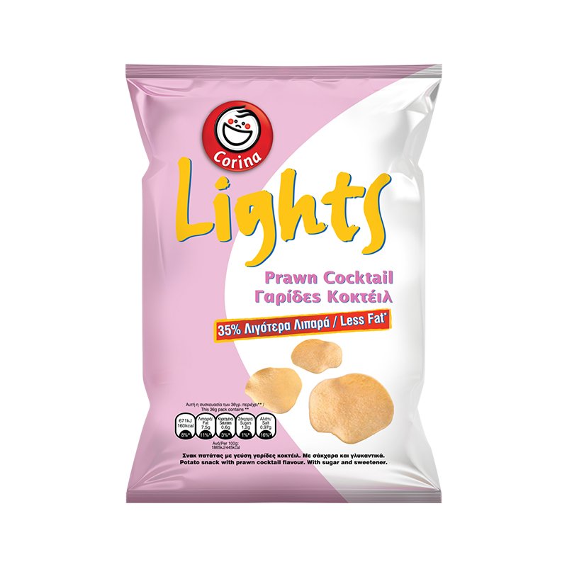 Lay’s Lights Prawn Cocktail Crisps 40% Less Fat 36 g