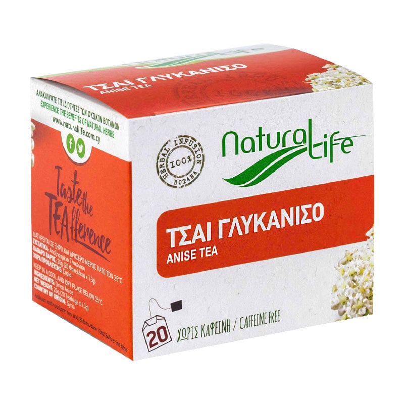 Natural Life Tea Anise Caffeine Free 20x1.3 g