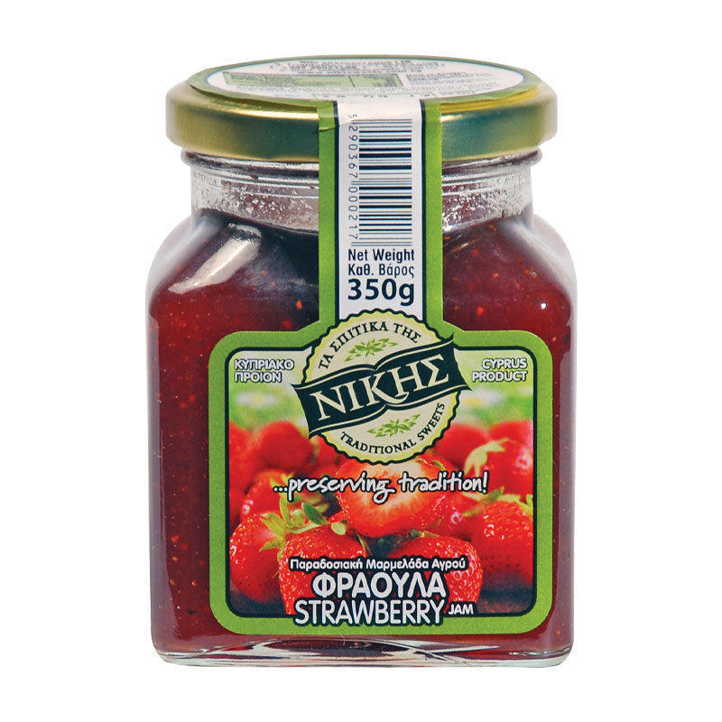 Nikis Strawberry Jam 350 g from Cyprus