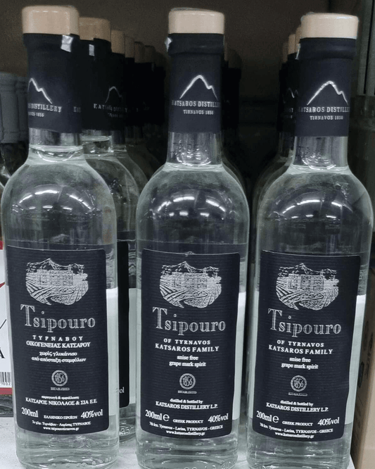 Tsipouro Tirnavou Katsaros Family 200ml without anise - buy online from cyprus