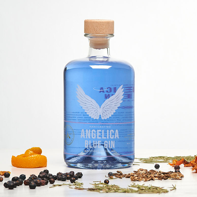angelica blue gin from cyprus - buy online from taste from cyprus shop