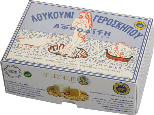 Bergamot Almonds Cyprus delights loukoumi Aphrodite - 600gr
