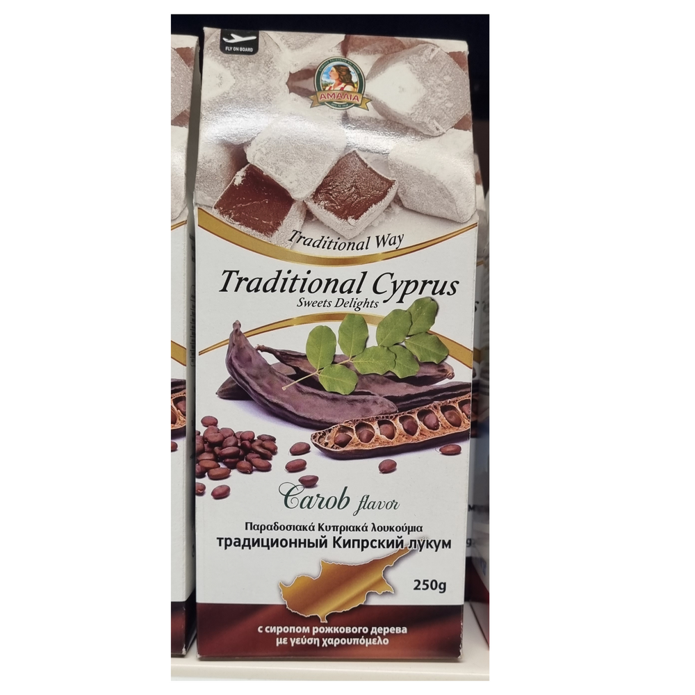 Carob Loukoumi - Cyprus delights -250 g