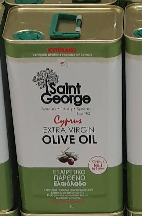 saint george olive oil from cyprus 3 litres